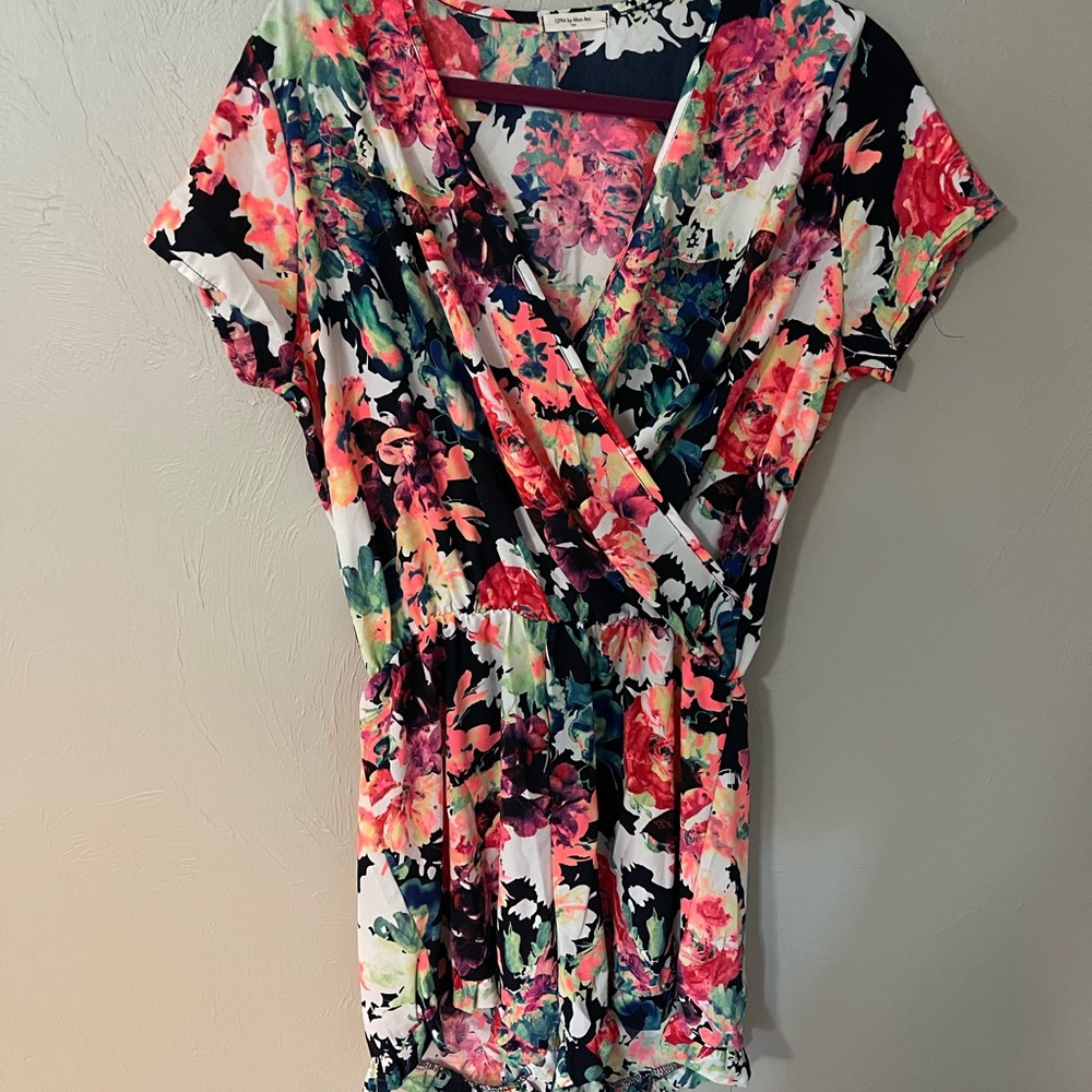 Bright Floral Romper